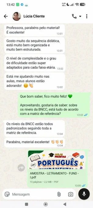 LUCIA CLIENTE DEPOIMENTO